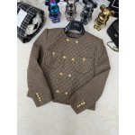 Celine - Casual breasted thousand bird checkered short jacket jacket jacket