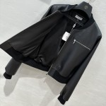 Herm è s baseball leather jacket