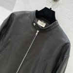 The M temperament short casual jacket leather jacket