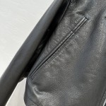 The M temperament short casual jacket leather jacket