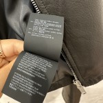 The M temperament short casual jacket leather jacket