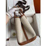 Garden part 30cm imported TC leather patchwork woven fabric