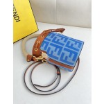 FENDI Light Blue Denim Mini Handbag Model Number: 226