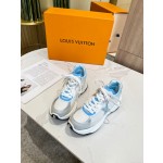 Louis Vuitton Run 55 sneaker with patchwork mesh fabric