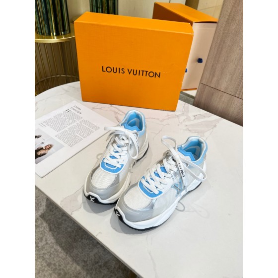 Louis Vuitton Run 55 sneaker with patchwork mesh fabric