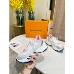 Louis Vuitton Run 55 sneaker with patchwork mesh fabric