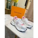 Louis Vuitton Run 55 sneaker with patchwork mesh fabric