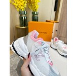 Louis Vuitton Run 55 sneaker with patchwork mesh fabric