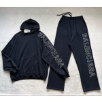 Balenciaga New Large Letter Embroidery Set • Hoodie