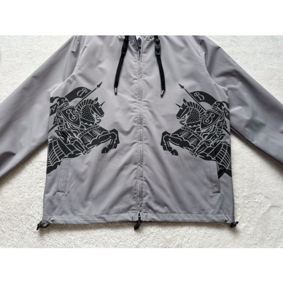 Burberry Double War Horse Hooded Jacket Coat