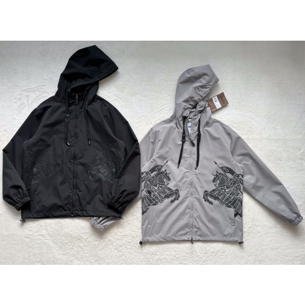 Burberry Double War Horse Hooded Jacket Coat