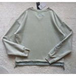 Dior stitching drawstring arm embroidery 🪡 Pullover sweater