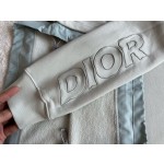 Dior stitching drawstring arm embroidery 🪡 Pullover sweater