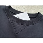 Dior three-dimensional diamond C * D micro embroidered round neck sweater