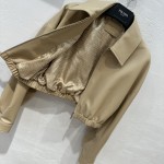 Prada lambskin short lapel jacket jacket jacket