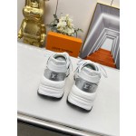 Louis Vuitton Run 55 sneaker with patchwork mesh fabric