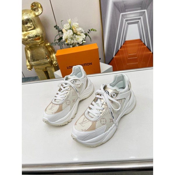 Louis Vuitton Run 55 sneaker with patchwork mesh fabric