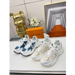 Louis Vuitton Run 55 sneaker with patchwork mesh fabric