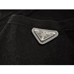 Prada all black flocked jacket