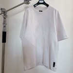 Fendi large embroidered round neck short sleeves