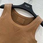 Prada Functional Temperament Women's Team Style Short Tank Top