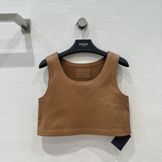 Prada Functional Temperament Women's Team Style Short Tank Top