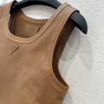 Prada Functional Temperament Women's Team Style Short Tank Top