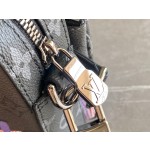 LOUIS VUITTON Trio Mailman Bag Black Flower Black Skin Pumpkin Screen Printing Grass Room Maisheng Style