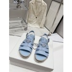 Prada Roman woven thick sole rubber sandals