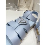 Prada Roman woven thick sole rubber sandals