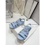 Prada Roman woven thick sole rubber sandals