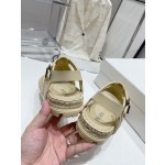 Prada Roman woven thick sole rubber sandals