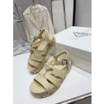 Prada Roman woven thick sole rubber sandals