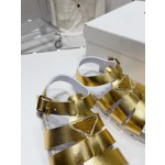 Prada Roman woven thick sole rubber sandals