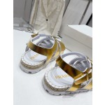 Prada Roman woven thick sole rubber sandals