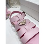 Prada Roman woven thick sole rubber sandals