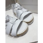 Prada Roman woven thick sole rubber sandals