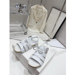 Prada Roman woven thick sole rubber sandals