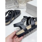 Prada Roman woven thick sole rubber sandals