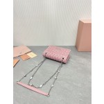 MIU MIU 5BP065 # Classic logo Matelasse pleated pattern