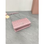 MIU MIU 5BP065 # Classic logo Matelasse pleated pattern