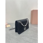 MIU MIU 5BP065 # Classic logo Matelasse pleated pattern