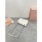 MIU MIU 5BP065 # Classic logo Matelasse pleated pattern