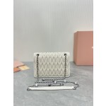 MIU MIU 5BP065 # Classic logo Matelasse pleated pattern