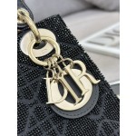 Dior Triple Embroidery Bead Tube Black