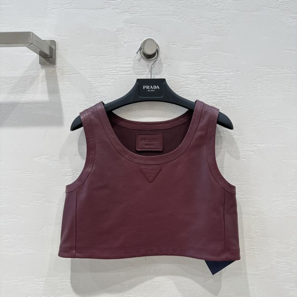 Prada Functional Temperament Women's Team Style Short Tank Top