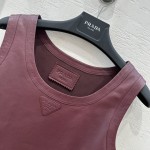 Prada Functional Temperament Women's Team Style Short Tank Top