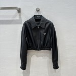 Prada lambskin short lapel jacket jacket jacket
