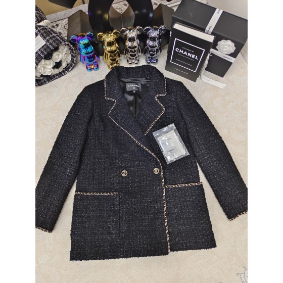 CHANEL Small Fragrance Vintage Hong Kong Flavor Premium Black Coat