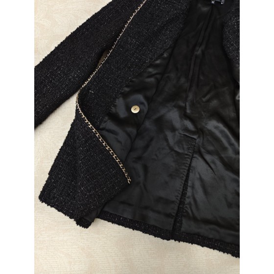 CHANEL Small Fragrance Vintage Hong Kong Flavor Premium Black Coat